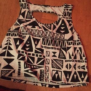 Aztec print tank top